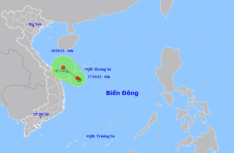 Thời tiết ngày 17/10: Vùng áp thấp mạnh lên thành áp thấp nhiệt đới