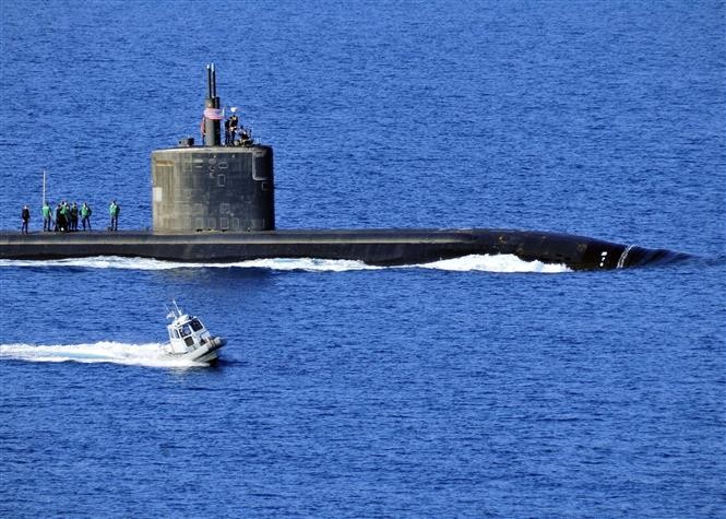 Tàu ngầm USS Annapolis lớp Los Angeles của Mỹ. Ảnh: AFP/TTXVN