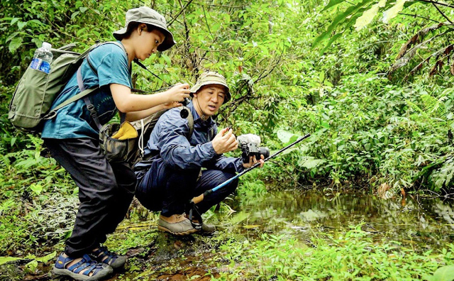 Bố con đạo diễn Đào Thanh Hưng trong chương trình