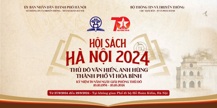 Hội Sách Hà Nội 2024 khai mạc vào ngày 27/9