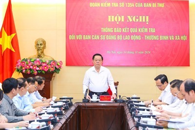 Đoàn Ban Bí thư làm việc với Ban Cán sự Đảng Bộ Lao động, Thương binh và Xã hội