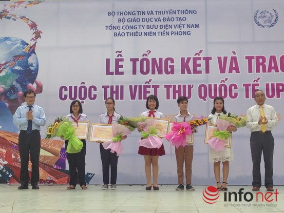 Bức thư hay nhất thế giới năm 2016 của học sinh Việt do UPU chọn