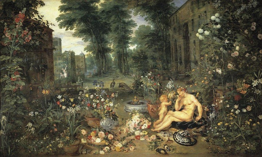 Jan Brueghel, "The Sense of Smell" (1617–18), thuộc bộ sưu tập của Museo del Prado, Madrid.