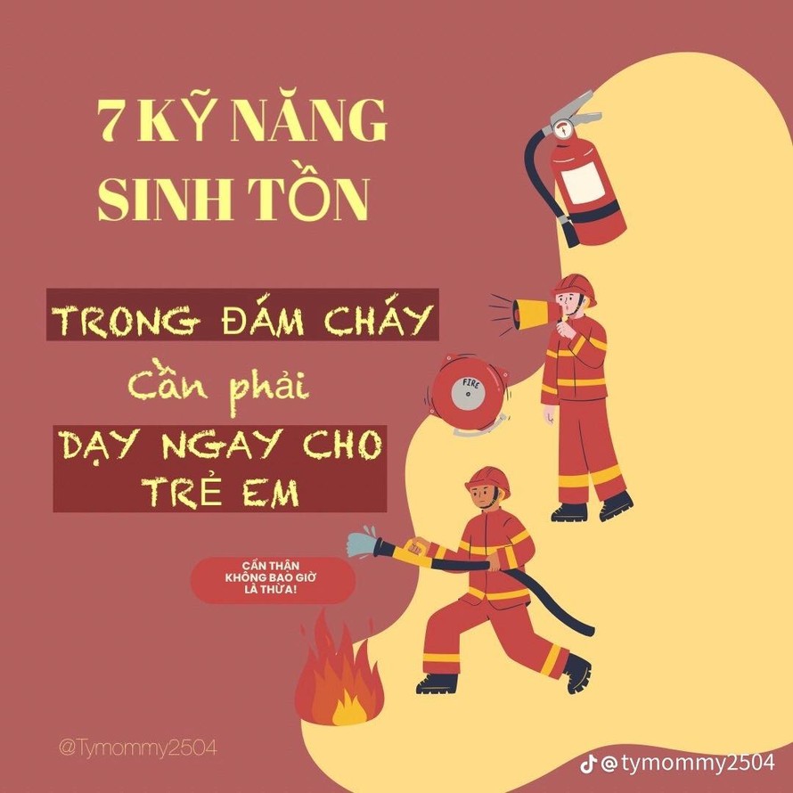 7 kỹ năng sinh tồn trong đám cháy cho trẻ 