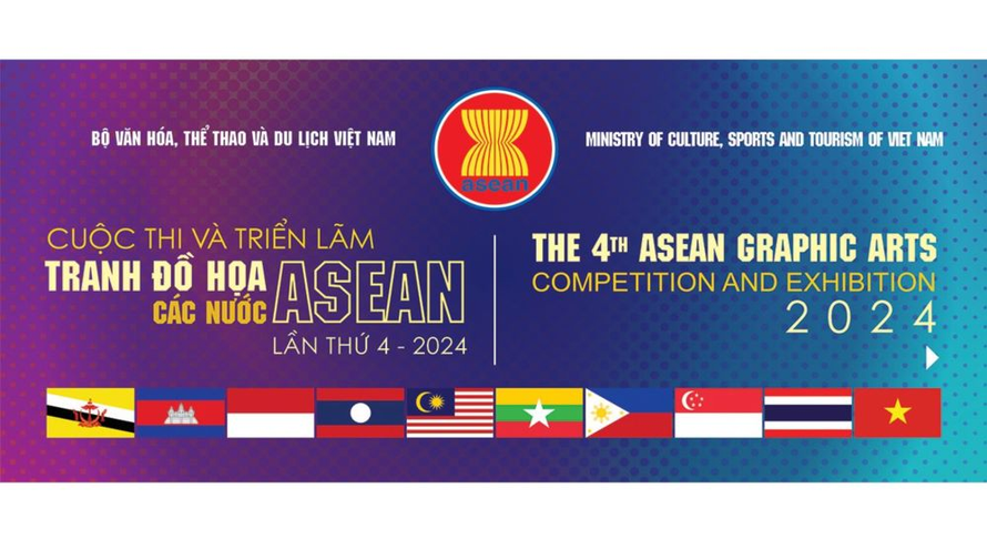 Cuộc thi và Triển Lãm Tranh đồ họa các nước ASEAN 2024: Tôn vinh sự sáng tạo nghệ thuật khu vực 