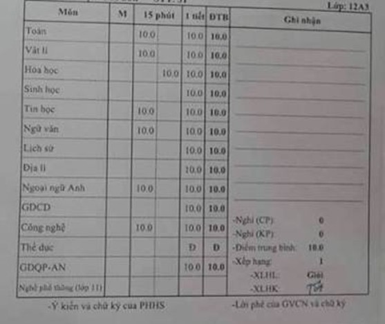 Điểm 10 'từ trên trời rơi xuống' cho học sinh 'đặc biệt'