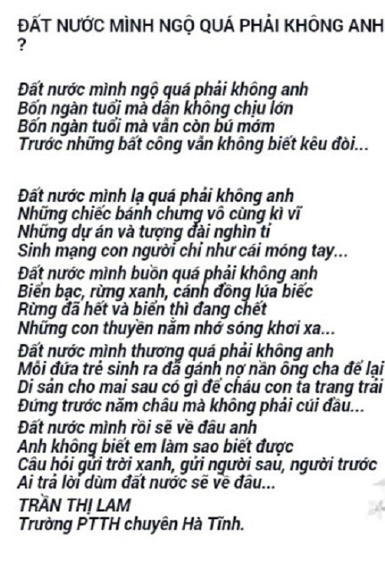 Không kỷ luật cô giáo ''Đất nước mình ngộ quá phải không anh?'