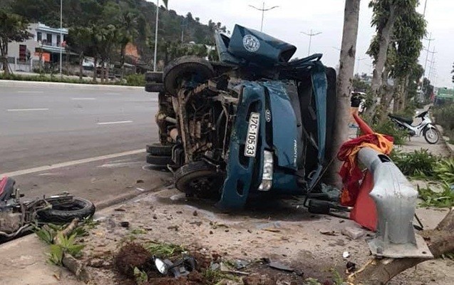 Vụ TNGT xảy ra tại Đại Yên (TP Hạ Long, Quảng Ninh) - Ảnh: Báo Nhân dân