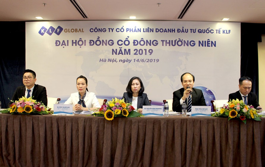 Đoàn chủ tịch Đại hội đồng cổ đông thường niên KLF năm 2019