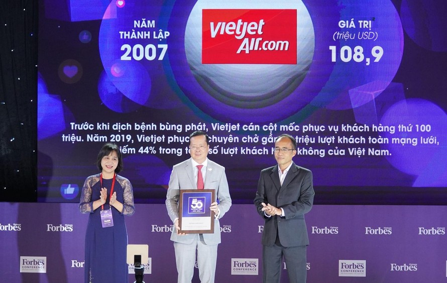 Vietjet, Viettel, Vinamilk...vào top 50 Thương hiệu dẫn đầu 2020 do Forbes bình chọn