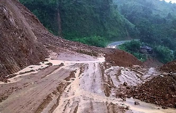 Nguy cơ cao xảy ra lũ quét và sạt lở đất, ngập lụt ở vùng trũng ở nhiều tỉnh miền núi khu vực Bắc Bộ. Ảnh minh họa: Việt Hoàng/TTXVN