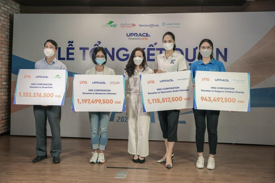 UpRace 2021: Trao tặng 5,1 tỷ đồng tới 4 Tổ chức xã hội