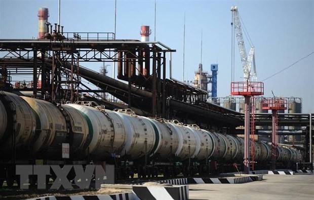 Một cơ sở lọc dầu của Tập đoàn Gazprom, Nga. (Ảnh: TASS/TTXVN)