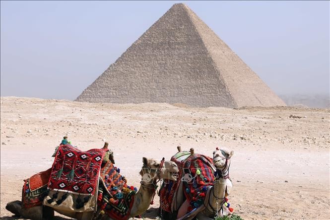 Kim tự tháp Khufu ở Giza, Ai Cập. Ảnh minh họa: THX/TTXVN