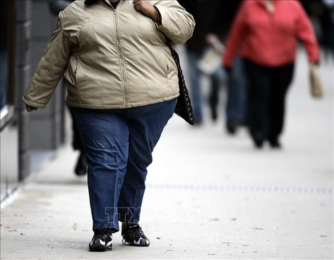 Một phụ nữ bị mắc bệnh béo phì tại Chicago, bang Illinois, Mỹ. Ảnh tư liệu: AFP/TTXVN