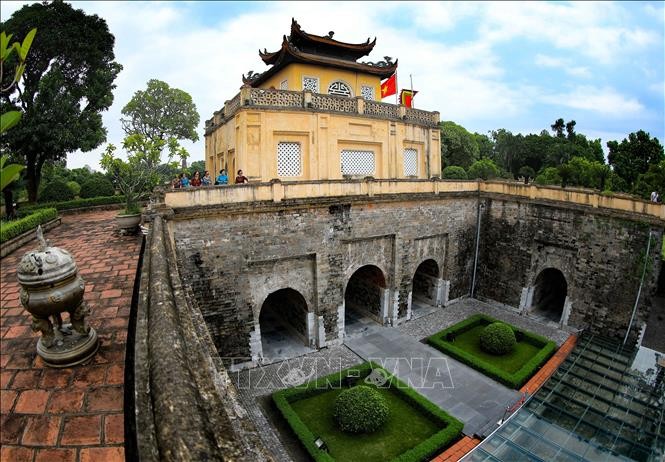 Đoan Môn là cửa chính phía Nam vào Hoàng thành Thăng Long được xây dựng vào thời nhà Lê trung hưng được tu sửa vào thời nhà Nguyễn. Ảnh tư liệu, minh họa: TTXVN