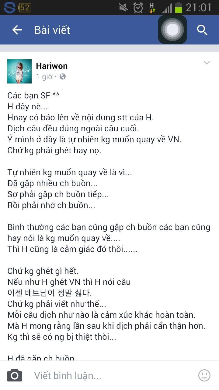 Hariwon lên tiếng đính chính câu nói 'ghét Việt Nam'