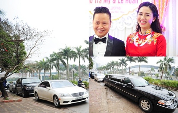 Chồng Á hậu Ngô Trà My đưa dàn siêu xe và Limousine đến hỏi vợ