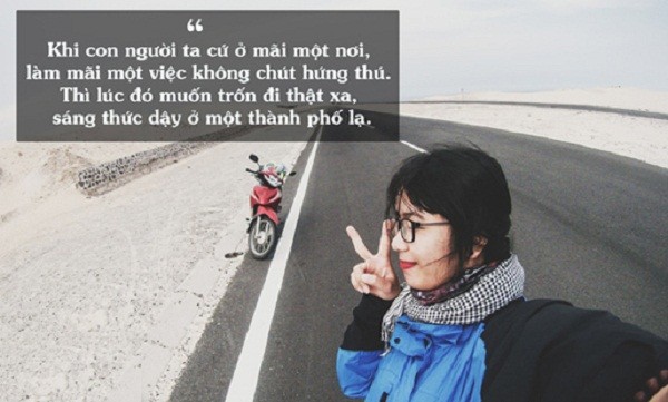 Nữ phượt thủ 'cô đơn đi trốn' độc hành 1.950km