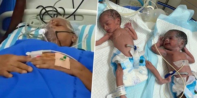 Sức khỏe của người mẹ và cặp sinh đôi đều ổn định. Ảnh: BBC.