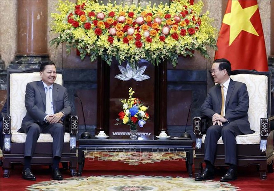 Chủ tịch nước Võ Văn Thưởng tiếp Phó Thủ tướng Campuchia
