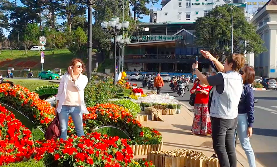 Đà Lạt tấp nập đón khách du Xuân