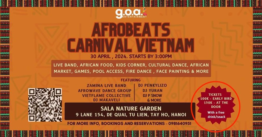 Dự kiến ngày 30/4/2024, quán Sala Club Nature sẽ tổ chức sự kiện biểu diễn âm nhạc thu vé trái phép, với giá vé từ 100-150 nghìn đồng/người.