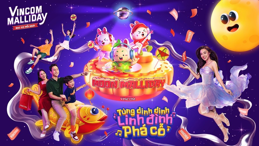 Vincom khởi động lễ hội trung thu 2024 "Moon Malliday – tùng dinh dinh, linh đình phá cỗ"