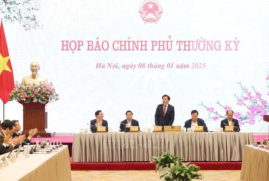 Họp báo Chính phủ thường kỳ tháng 12 năm 2024. 