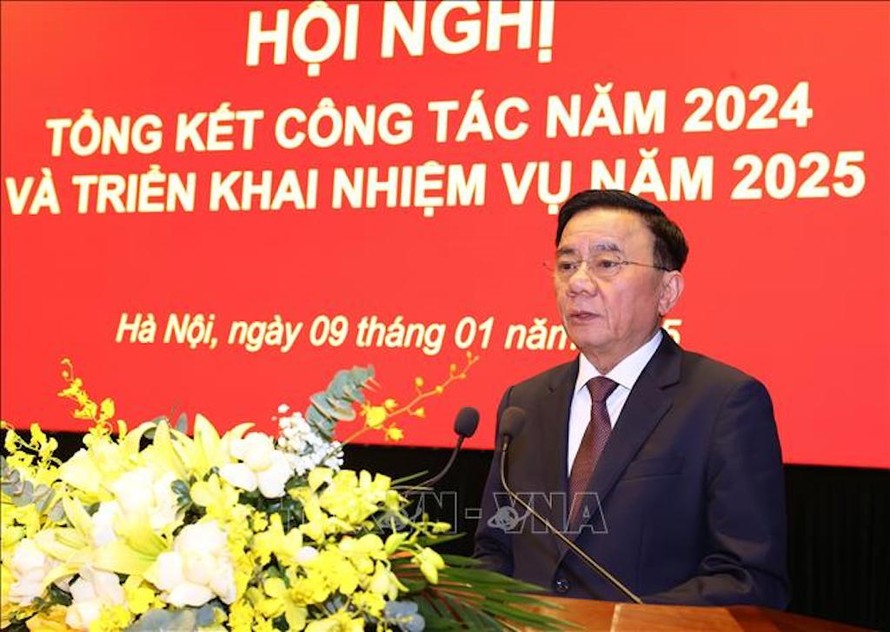 Thường trực Ban Bí thư, Chủ nhiệm Ủy ban Kiểm tra Trung ương Trần Cẩm Tú phát biểu chỉ đạo. 