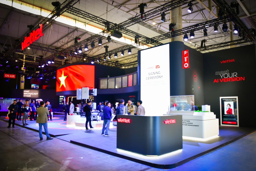 Gian hàng Viettel tại MWC 2025.