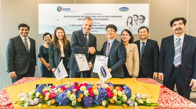 Vinamilk hợp tác chiến lược với DSM – Thụy Sỹ 