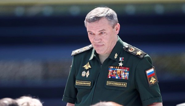 Tướng Nga Valery Gerasimov có mặt tại buổi khai mạc International Army Games 2017 ở Alabino. (Ảnh: Reuters)