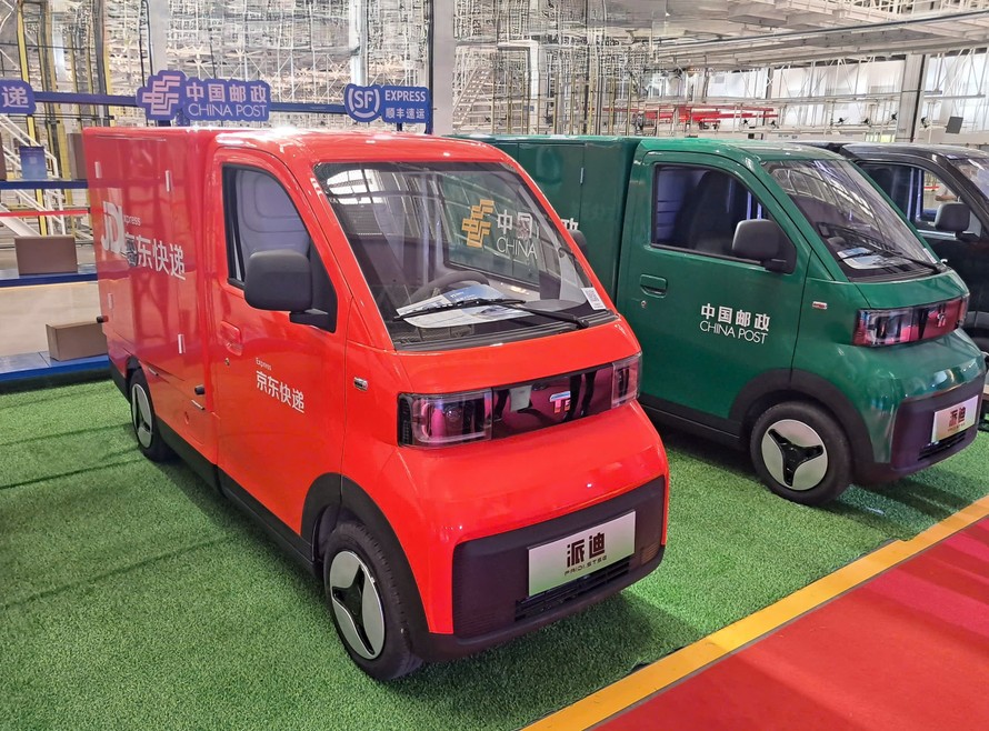 Hình ảnh mẫu xe thương mại chạy điện phù hợp với đặc thù vận tải đô thị.