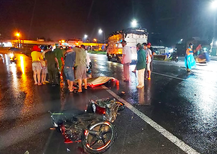 Hiện trường vụ tai nạn. Ảnh: Xuân Thời