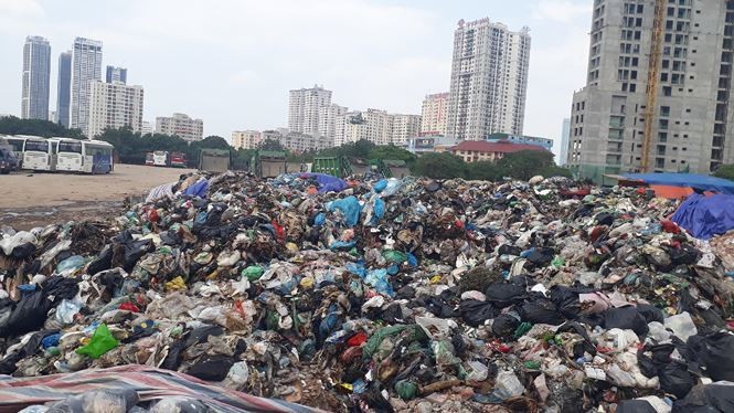 Rác thải tại nhiều khu đô thị 