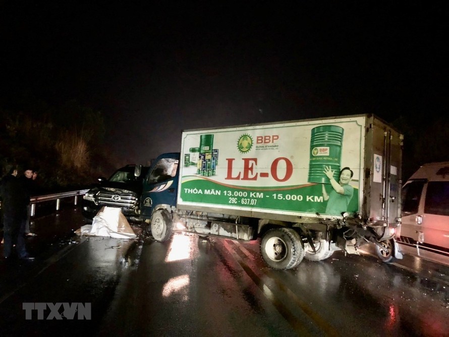 Tai nạn liên hoàn trên cao tốc Nội Bài - Lào Cai