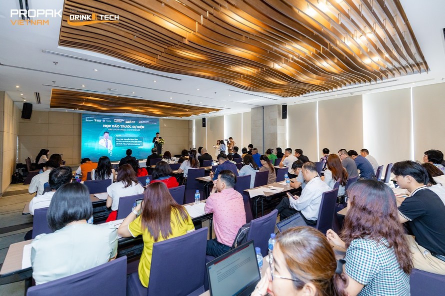 Quang cảnh buổi họp báo trước triển lãm ProPak Vietnam 2024 