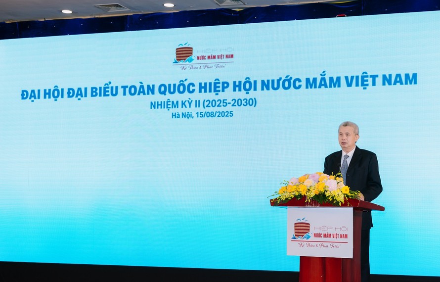 PGS. TS. Trần Đáng - Đại diện Chủ tọa đoàn điều hành Đại hội Đại biểu toàn quốc Hiệp hội Nước mắm VN Nhiệm kỳ II (2025-2030)
