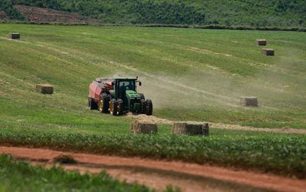 Những cỗ “siêu máy” trên cánh đồng nguyên liệu 8.100 ha của TH true MILK