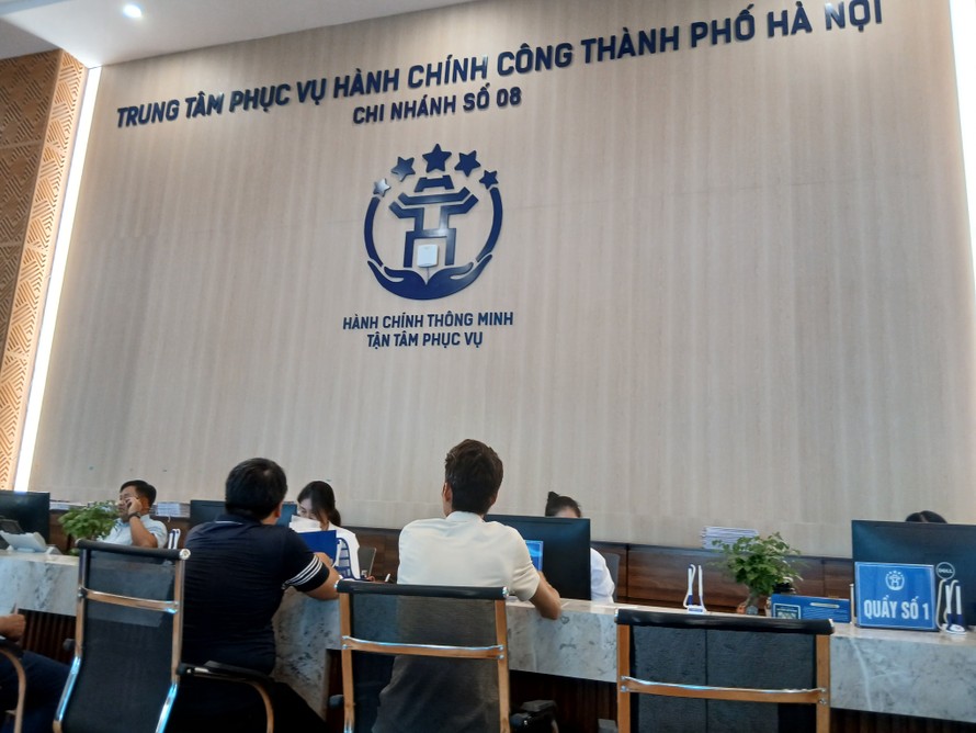 Trung tâm Phục vụ hành chính công chi nhánh số 8, Tp Hà Nội (Ảnh minh họa)