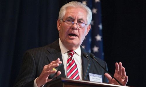 Ông Rex Tillerson. Ảnh: AP.