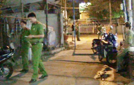 Hiện trường vụ truy sát.