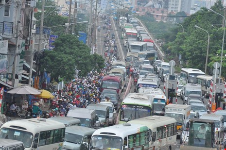 Thời gian qua, kẹt xe ở TP.HCM đã trở nên phổ biến và nghiêm trọng hơn. 