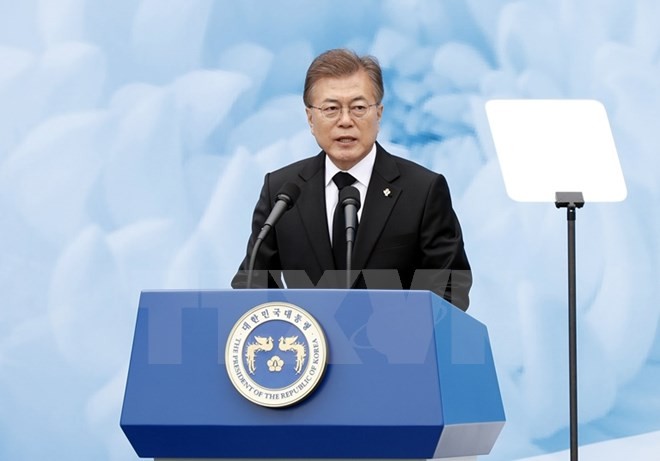 Tổng thống Hàn Quốc Moon Jae-in. (Nguồn: EPA/TTXVN)