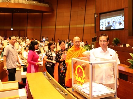 Quốc hội đã phê chuẩn đề nghị của Chánh án TAND Tối cao về việc bổ nhiệm 2 Thẩm phán. 