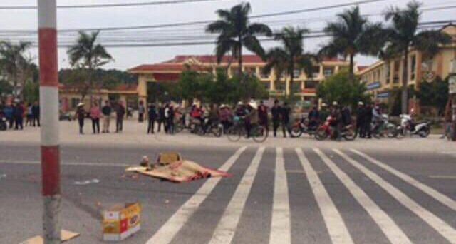 Hiện trường vụ tai nạn. Ảnh: Vietnamnet