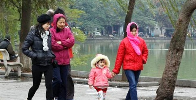 Bắc Bộ tiếp tục rét hại, không khí lạnh gây mưa cho Trung Bộ