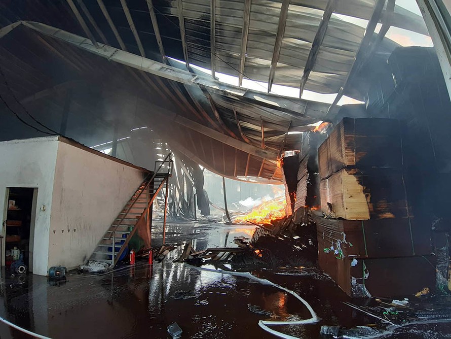 Hiện trường vụ hỏa hoạn. Ảnh: VietNamNet