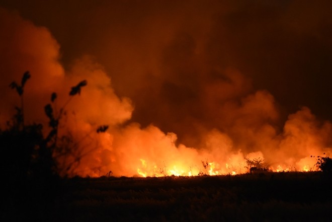 Hiện trường vụ hỏa hoạn. Ảnh: CAND